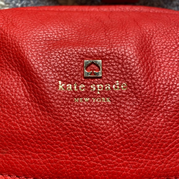 Red Leather Kate Spade Crossbody EUC - Picture 2 of 8